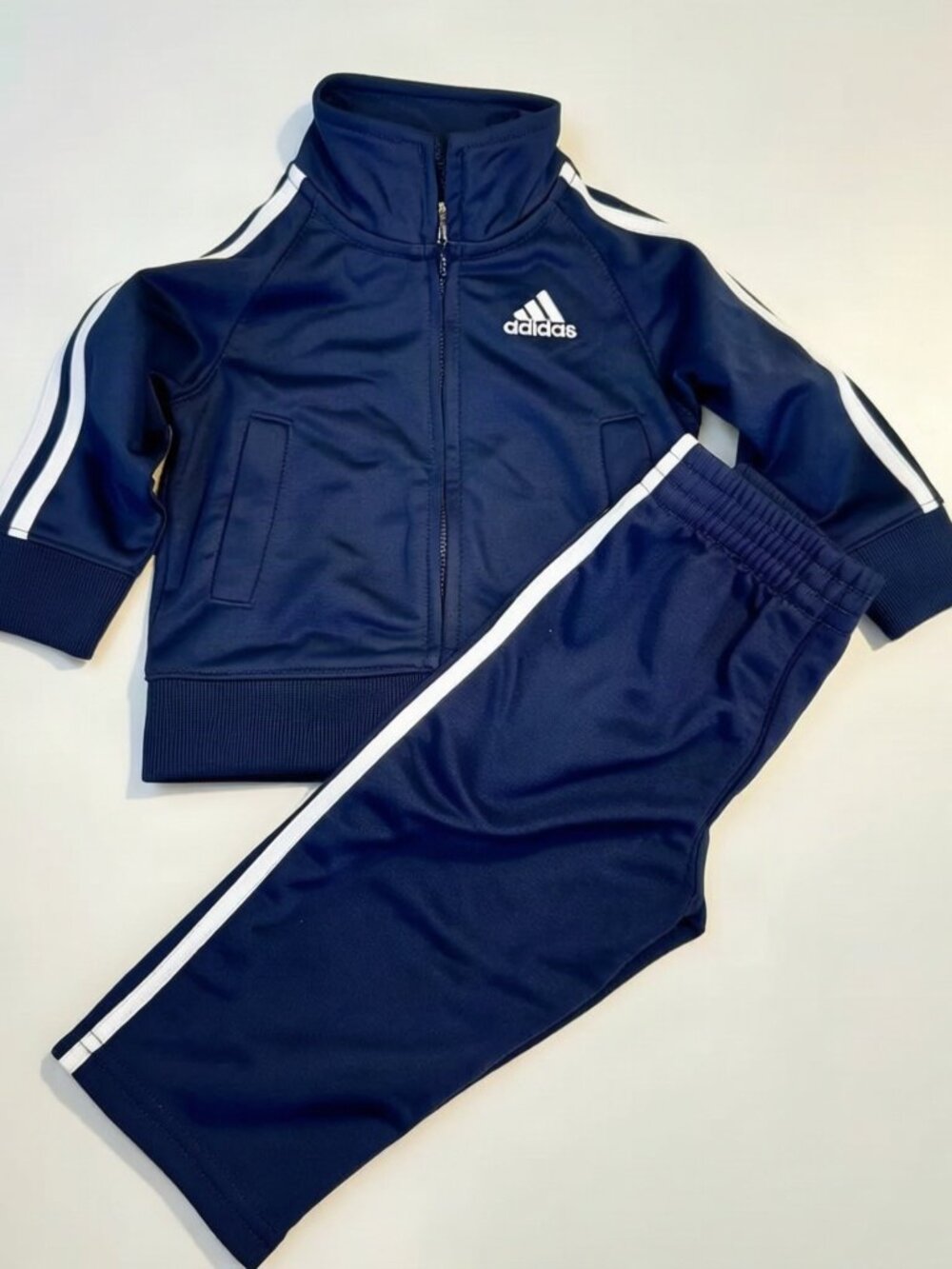 adidas Baby Navy Tricot Track Suit Jacket Pants 6M